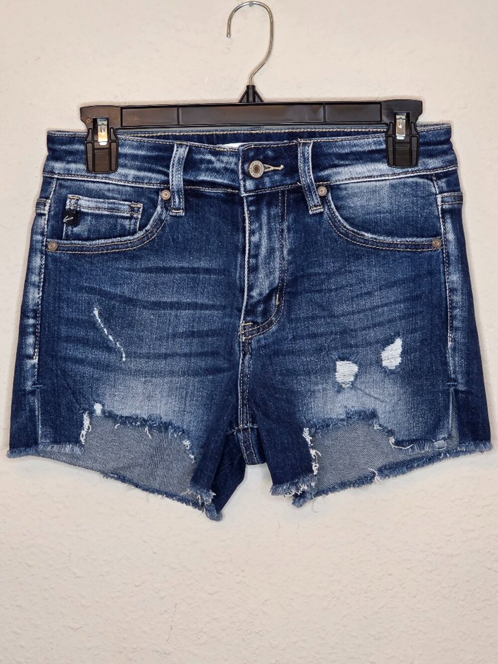 Kancan Distressed Denim Women's Shorts, Size 26